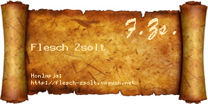 Flesch Zsolt névjegykártya